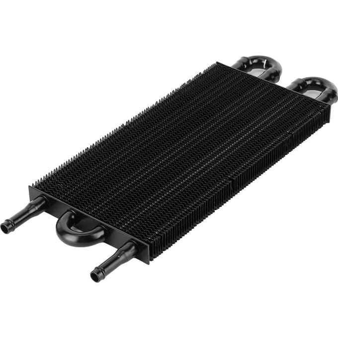 4 Rijen Aluminium Oliekoeler Transmissie Stuurbekrachtiging Koeling Universeel Accessoire OC1401 black