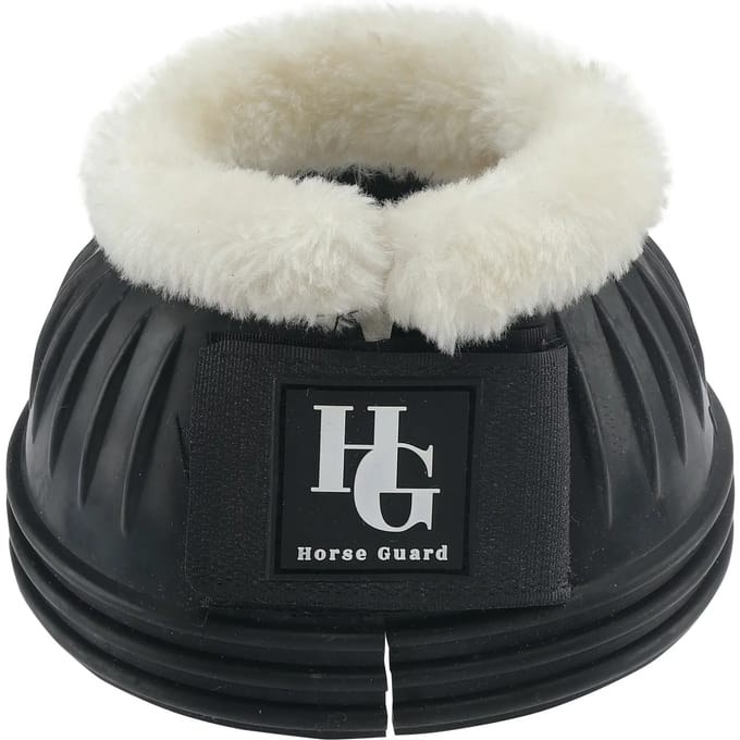Natuurrubber paardenbellen met bont HorseGuard