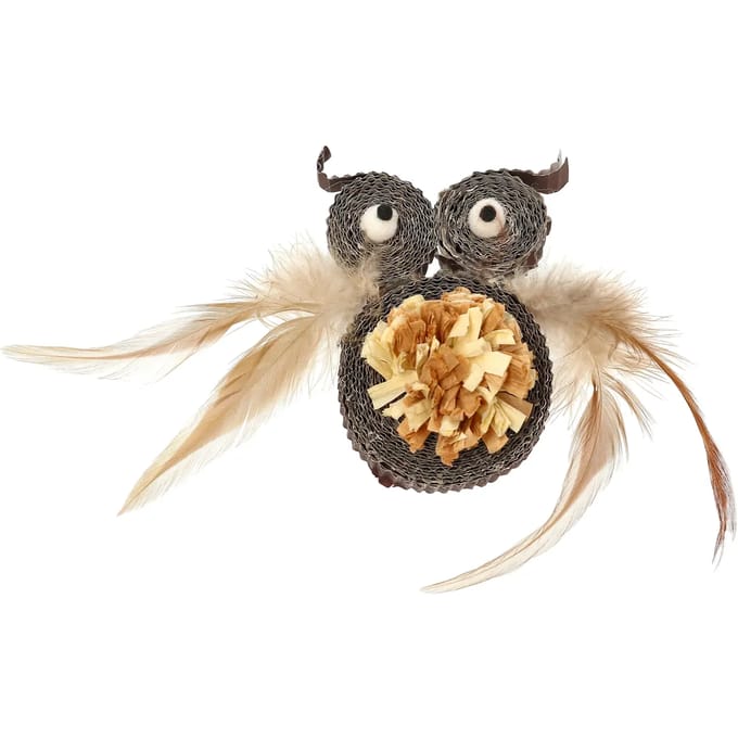 Kattenspeelgoed Dogman Natural Owl cardboard