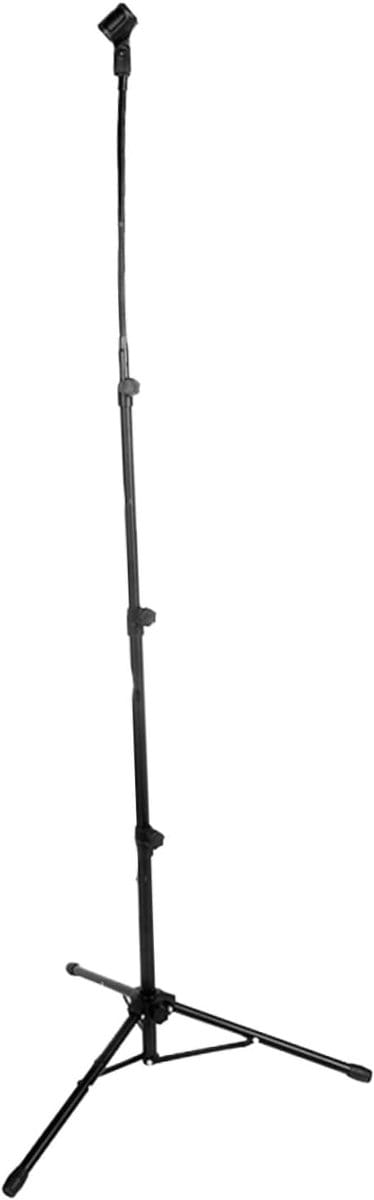 Microfoonstandaard - Vloerstatief - Muziek Optredens - Stabiele Statiefbasis - 60 cm Hoogte - Zwart