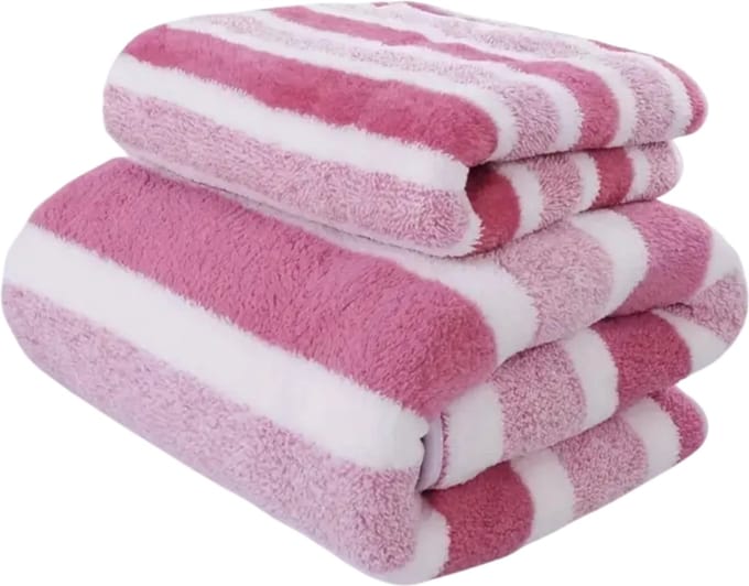 Nivard Handdoeken Set - Hotelkwaliteit - Handdoek - Towel - Roze - 2 Stuks