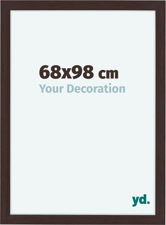 Your Decoration - Fotolijst 68x98 cm - MDF - Eiken Donker - Como