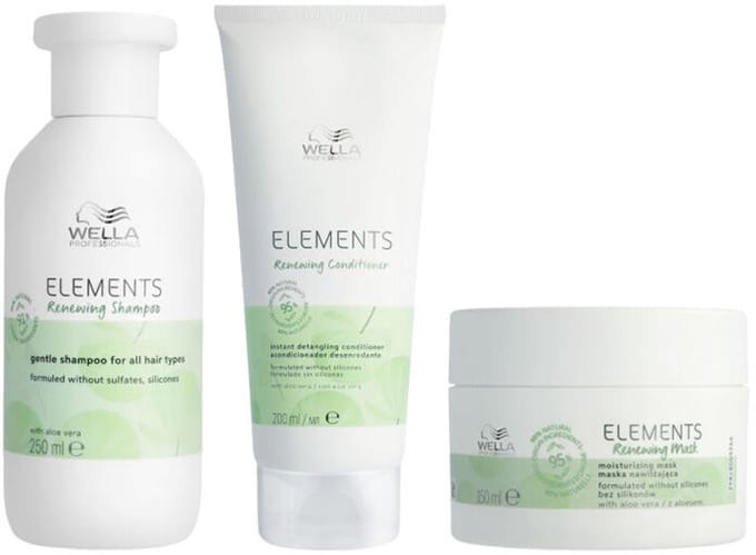 Wella Elements Renewing Shampoo 250ml + Conditioner 200ml + Mask 150ml