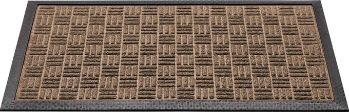 Supreme Deurmat Beige - Blokkenstructuur - 45x75cm - Voor Buiten