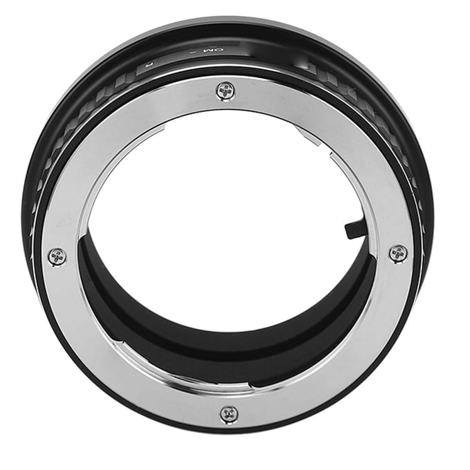 Handmatige Lens Mount Adapter Aluminiumlegering OM naar RF Camera Lens Converter Ring voor Olympus OM Lens naar black