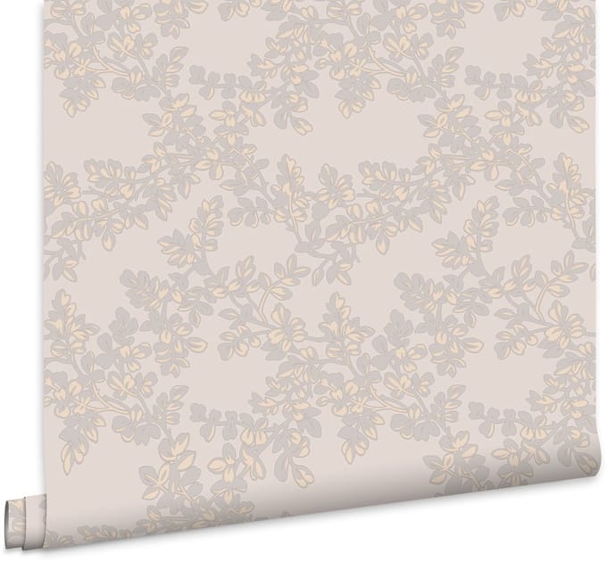 Laura Ashley Burnham Behang - Planten - 10mx52cm - Beige