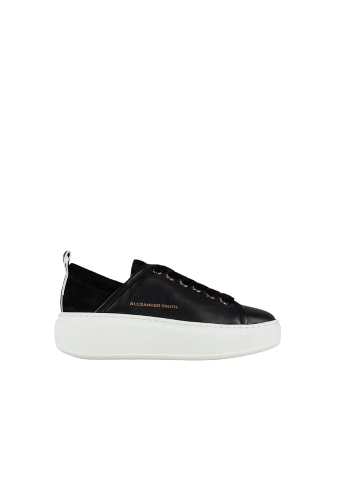 asbcwhw-0522-blk Alexander Smith Vrouwen leder zwart
