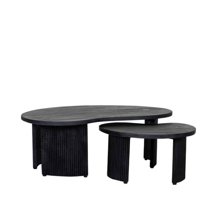 LABEL51 Timon Salontafel - Zwart - Hout - 100 cm