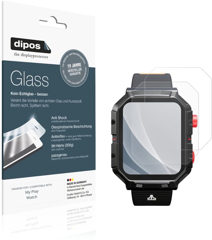 dipos – 2x Matte Pantserfolie geschikt voor My Play Watch | 9H Screenprotector