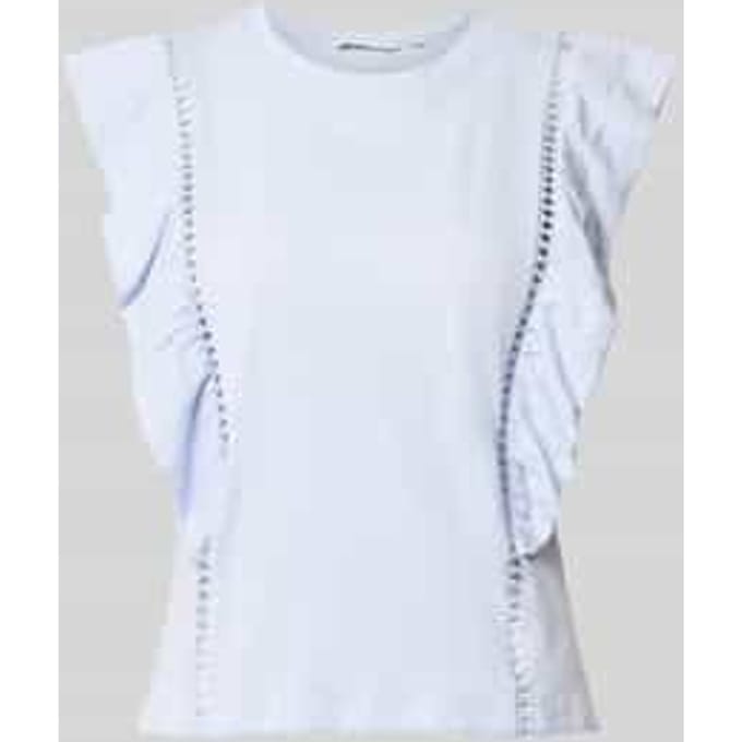 regular fit top van puur katoen
