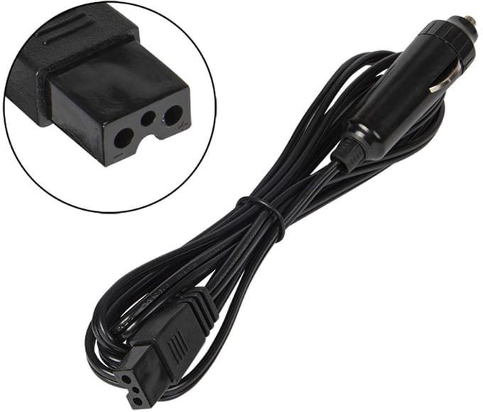 BLOW Koelbox Autoladerkabel - 12V Sigarettenplug naar 3-Pins Aansluiting - 2 Meter