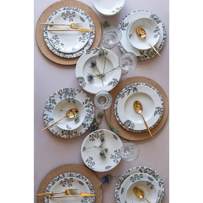 24-delige dinerset Delphine porselein | Hermia