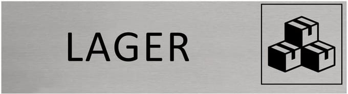 CombiCraft Aluminium Deurbordje "Lager " 165x45mm met tape