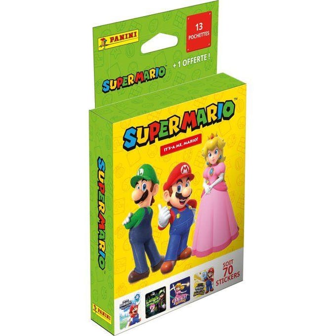 Blister - PANINI - Super Mario 2 - 13 pochettes + 1 offerte - 70 stickers