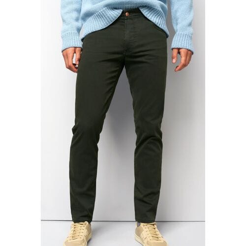 Meyer Broek M5 Five High Performance Satin Organic Cotton Blend 5-Pocket Donker Groen / male