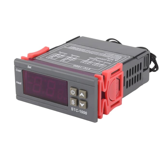 Stc 1000 Thermostaatschakelaar Elektronisch Digitale Weergave Microcomputer Temperatuurregelaar Schakelaar Aquarium Broedmachine gray