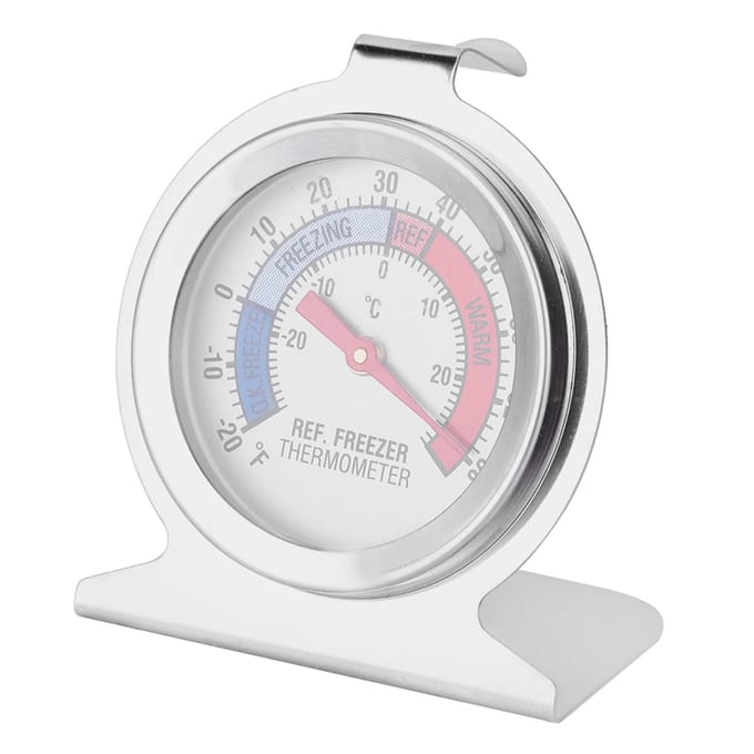 Roestvrij Staal Grote Wijzerplaat Vriezer Koelkast Thermometer Temperatuurmeter Gereedschap white