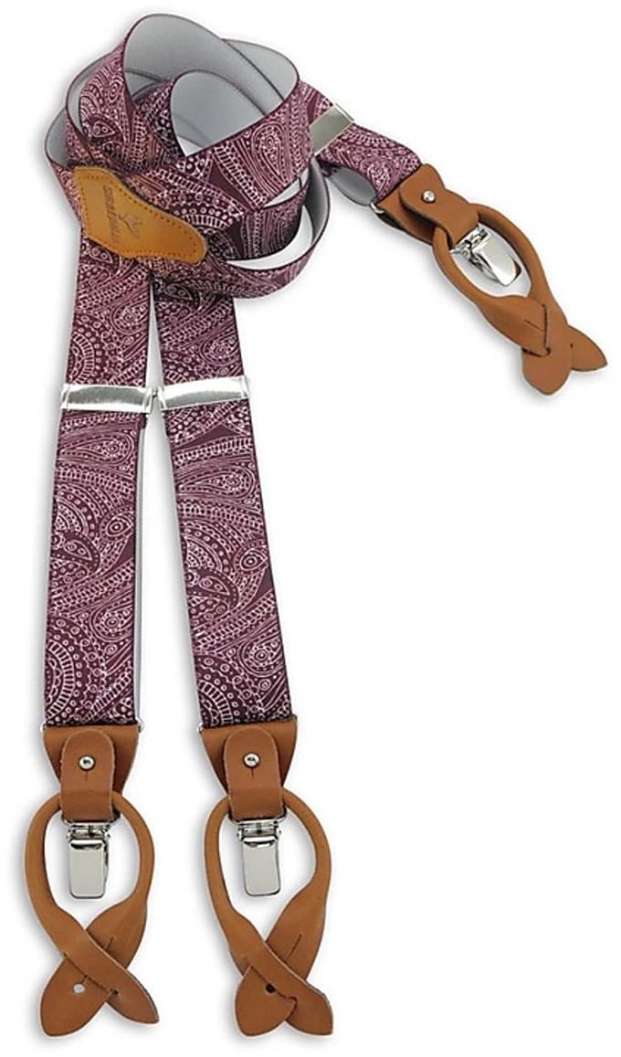 Sir Redman - Bretels - bretels Paisley Sketch mauve - mauve / wit