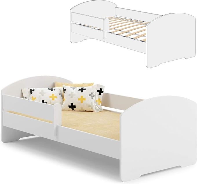 ApexArte® Kinderbed - Peuterbed - Babybed - Wit