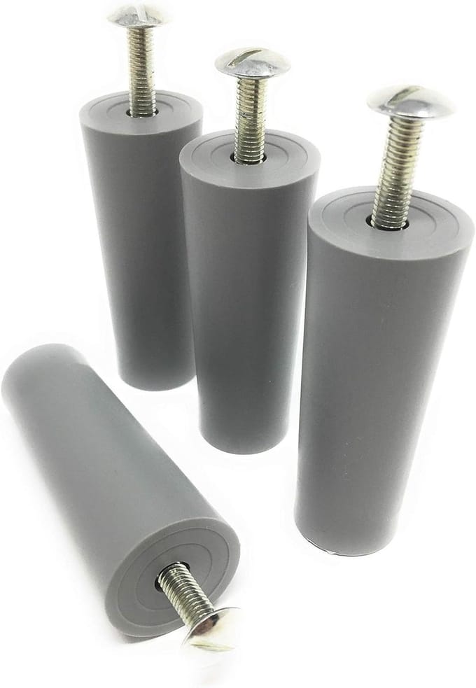 Roller shutter stops - Buffers set - Bevestiging reparatie - Universele pasvorm - 60 mm - Grijs