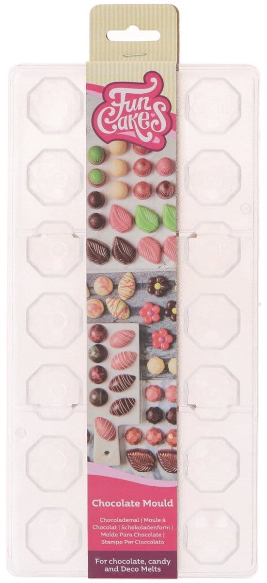 FunCakes Chocolade Mal - Diamand - Transparant - Chocoladevorm - Bakvorm Chocolade