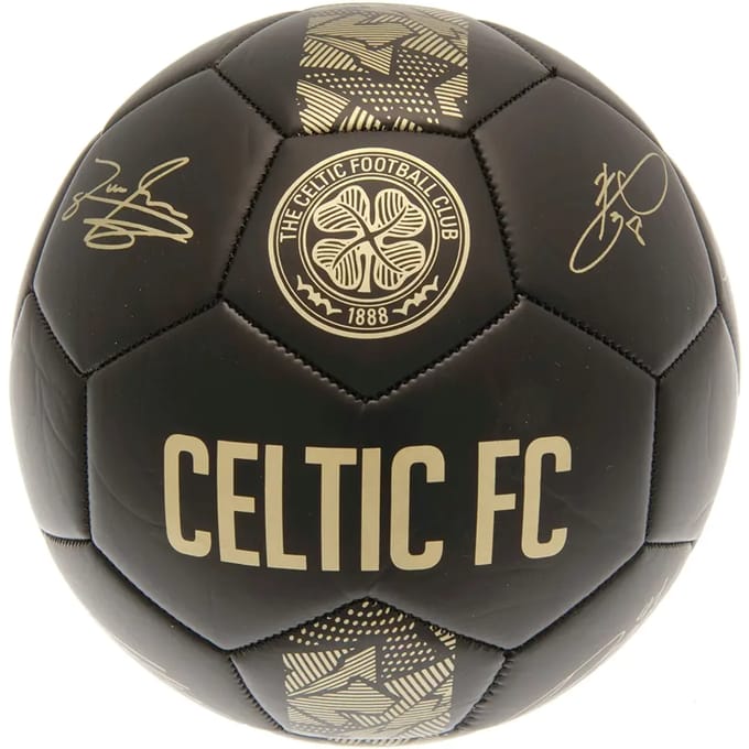 Celtic FC voetbal - maat 5 - inclusief handtekeningen
