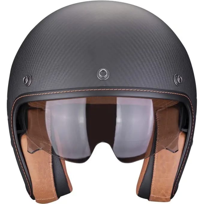 Scorpion Belfast Evo Carbon Solid Matt Black - Jethelm - Maat M - Motorhelm - ECE 22-06 gekeurd