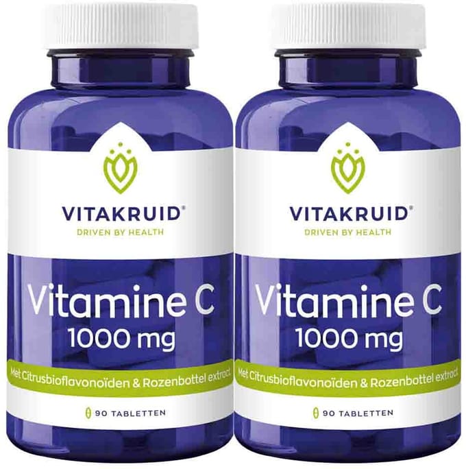 Vitakruid Vitamine C 1000 mg - 2 x 90 tabletten - Voordeelverpakking