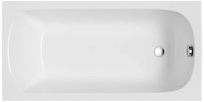 Badland CLASSIC SLIM ligbad 150 x 75 cm wit met baddrager