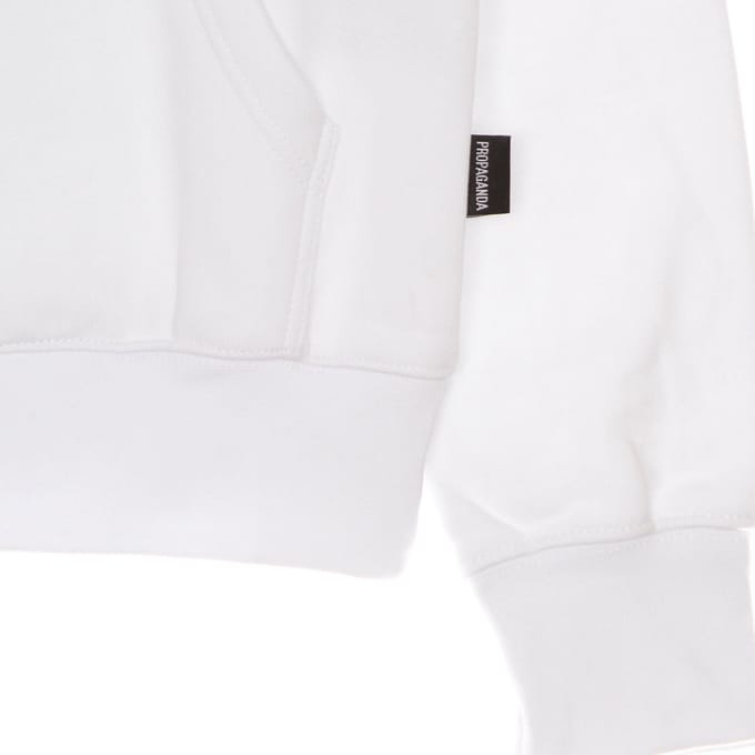 Herenhoodie Logo Fire Hoodie Wit