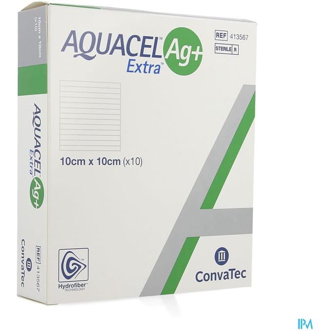 Aquacel Ag+ Extra 10 X 10cm 10 413567