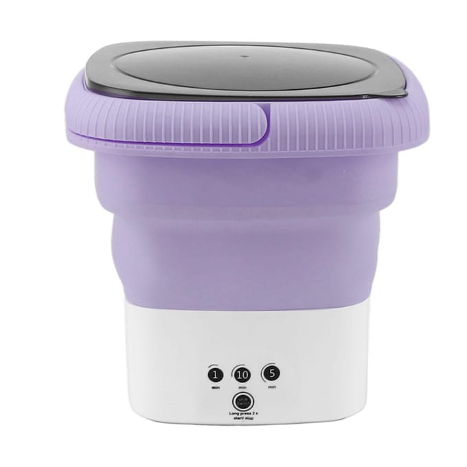 Draagbare Wasmachine Opvouwbare Mini Kleine Draagbare Wasmachine Wasmachine voor Appartement Was paars