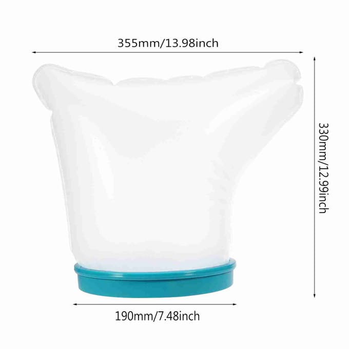 Protection de Pied Scellée Résistante à l'Eau pour Adulte pour la Douche white