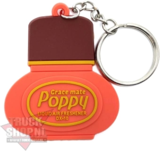 Poppy Grace Mate rubberen sleutelhanger Hibiscus