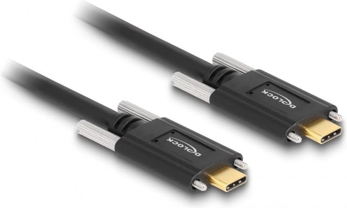DeLOCK 83720 USB-kabel 1 m USB C Zwart