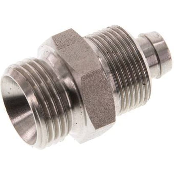 10x8 & G3/8'' RVS 1.4571 Rechte Opsteekkoppeling Buitendraad
