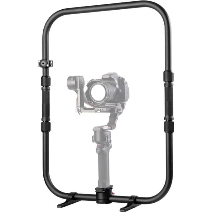 DF DIGITALFOTO MAGIC RING X Professionele fotografie met dubbele handgreep en handheld stabilisator zwart