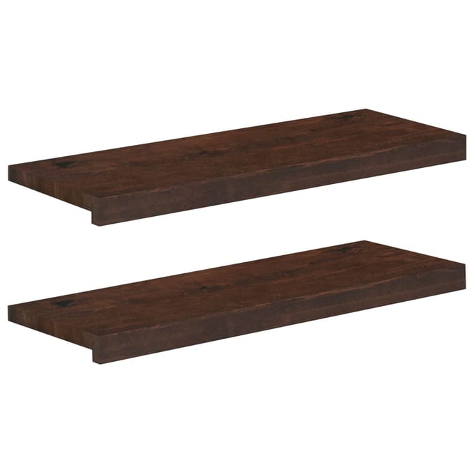 vidaXL - Raamprofielen - 2 - st - Donkerbruin - 80 - x - 25 - x - 2 - cm