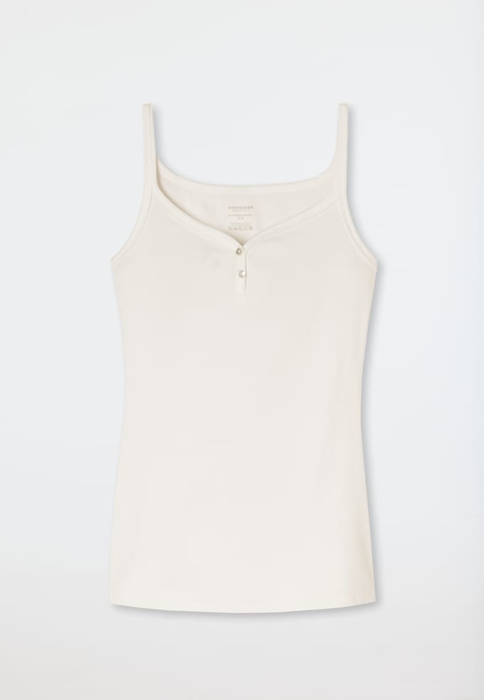 SCHIESSER Naturschonheit singlet (1-pack) - dames spaghetti top champagne