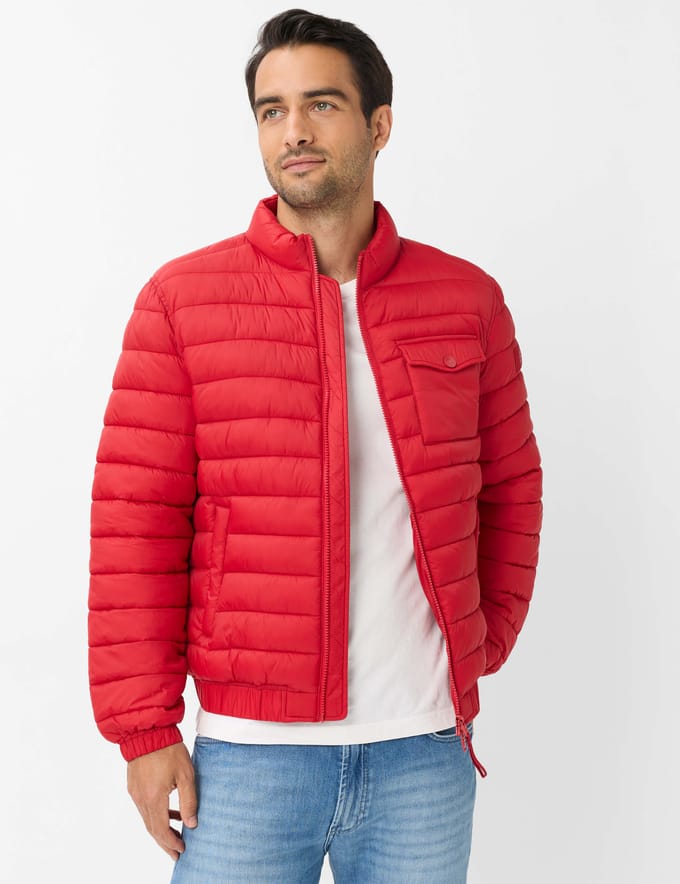 Brax Heren Jas  Style BRAD red, donkerrood, maat XXL