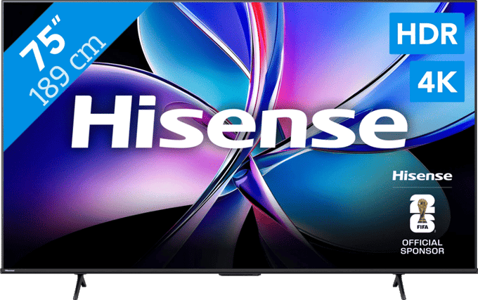 Hisense 75E7Q PRO - 75 inch - 4K QLED - 144hz - 2025 - Smart TV