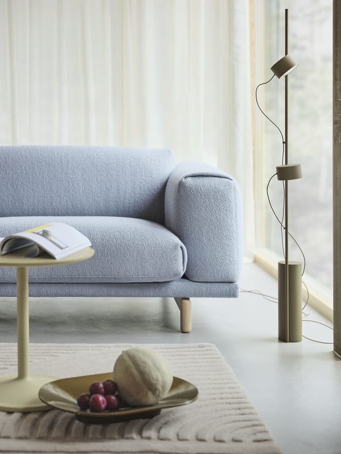 Muuto Post Vloerlamp Bruin Groen