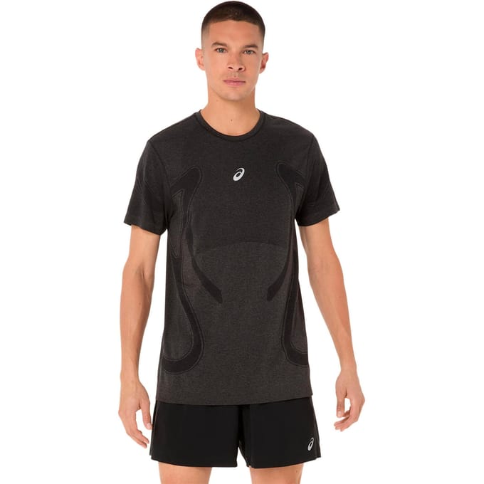 Road Seamless SS Hardloop T-shirt Heren Performance Black M