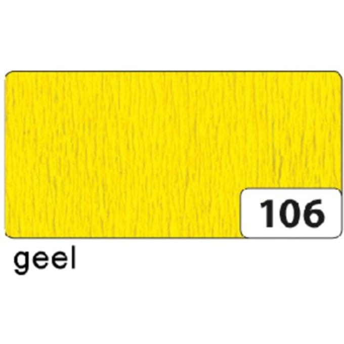 Crêpepapier folia 50x250cm 10vel 106 geel
