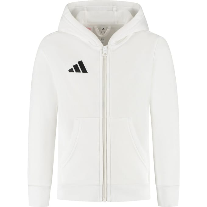 Adidas Performance Entrada26 Hoodie Met Lange Ritssluiting Kids - Kinderen - Wit