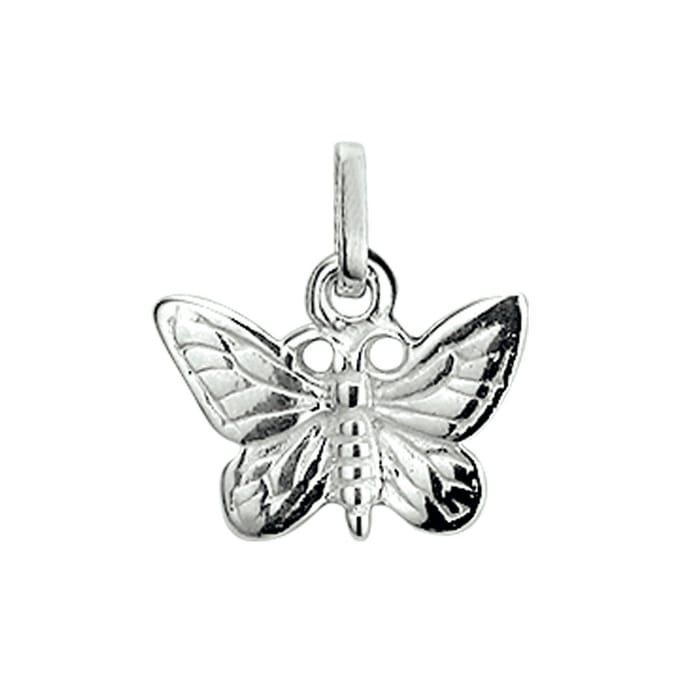 Hanger Vlinder Zilver Wit