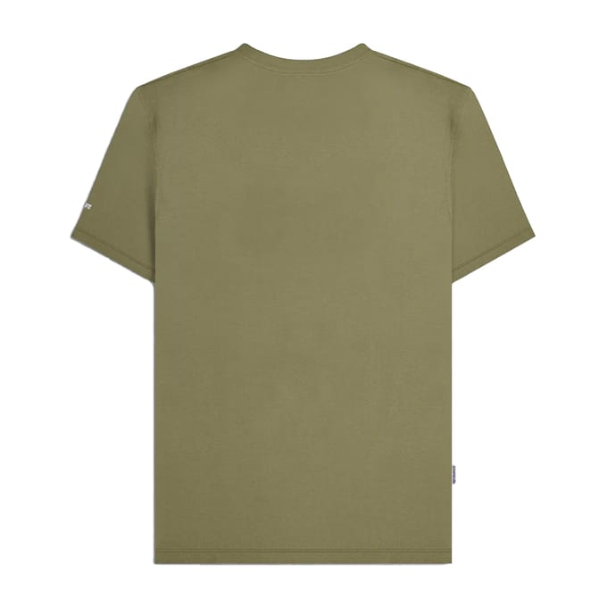 Lambretta Heren AW25 Track T-Shirt (Khaki Groen)