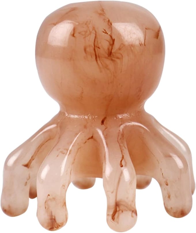 Octopus Hoofdhuid Massager - Hars Kam Ontspanning - Hoofdhuid Ontspanning - Unieke Octopus Vorm