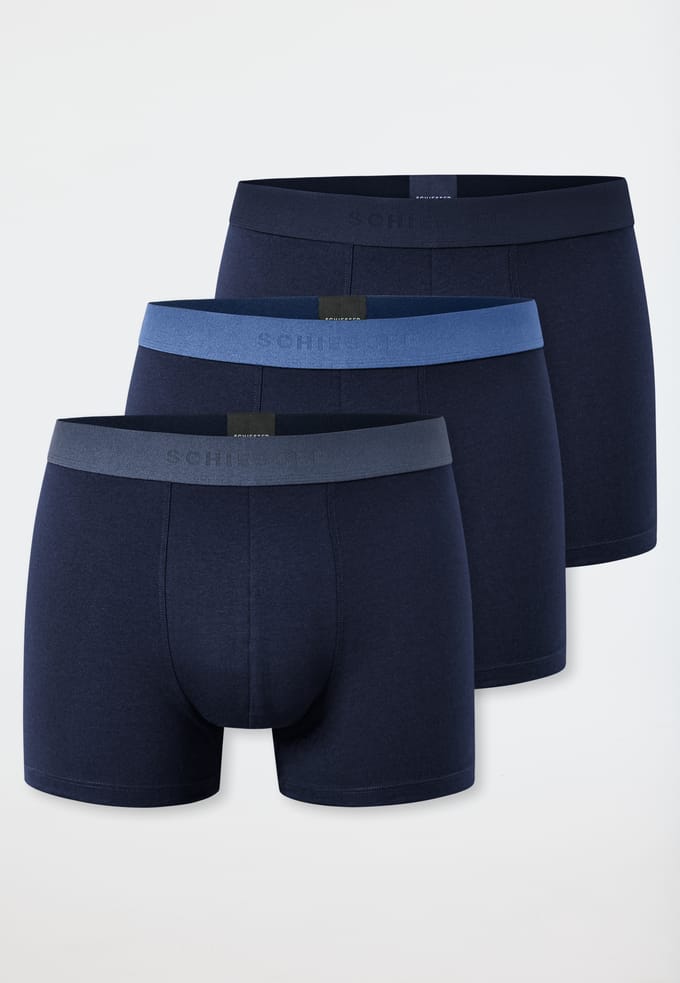 Shorts, set van 3, geweven elastische tailleband, nachtblauw - 95/5 9