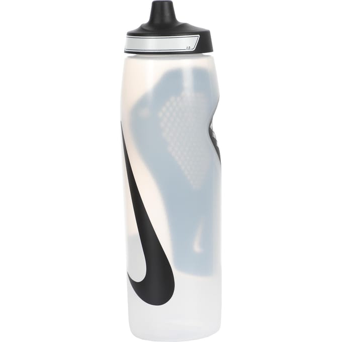 Nike Sportbidon model Refuel Bottle Grip - 1 Liter - Transparant/Zwart